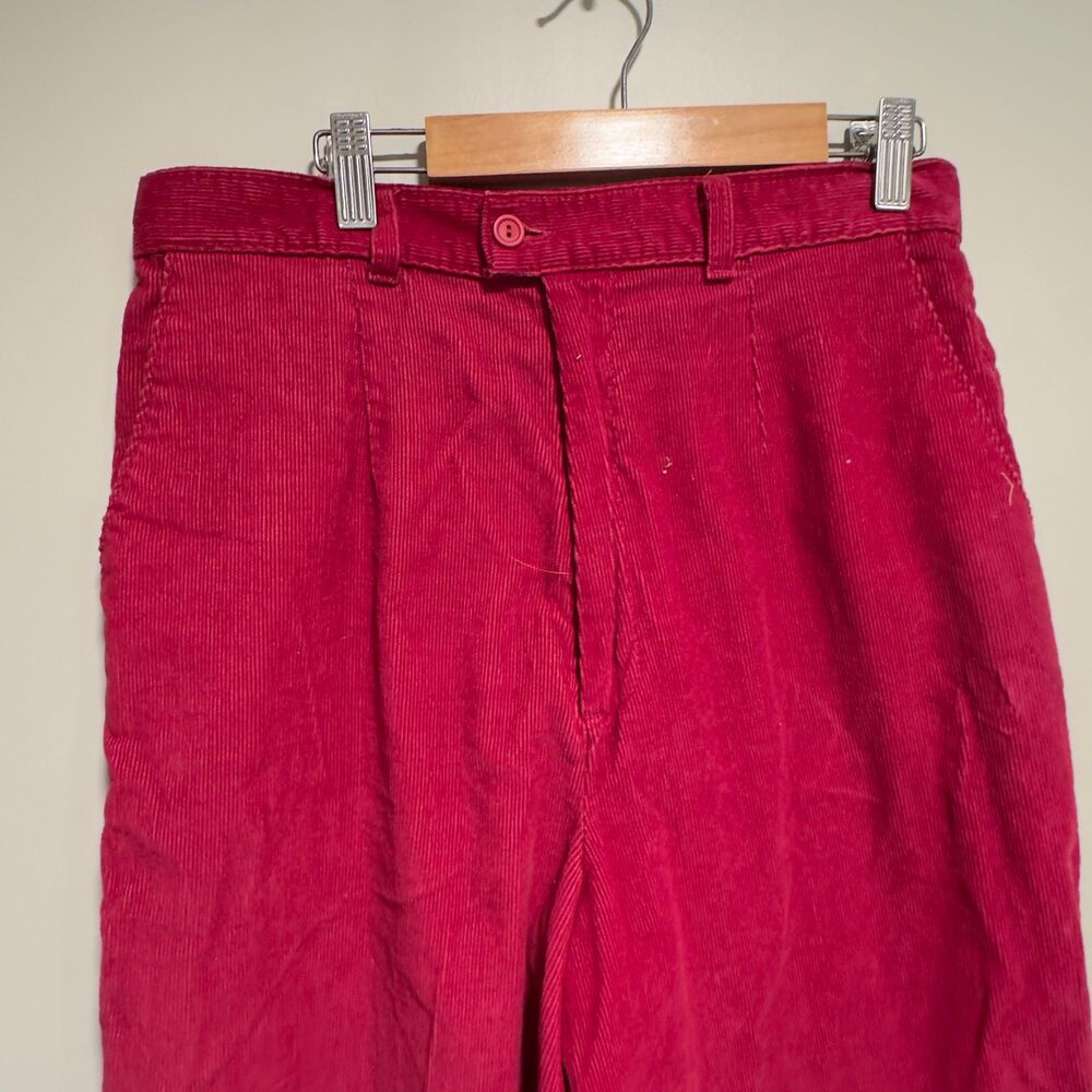 Vintage Garan by Marita Corduroy Pants – Red – Size 14 - Picture 3 of 4